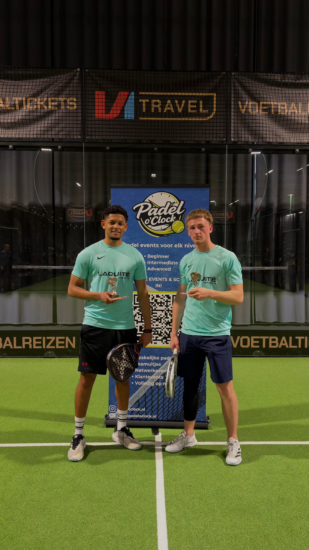 Winnaars Padel O’ Clock event