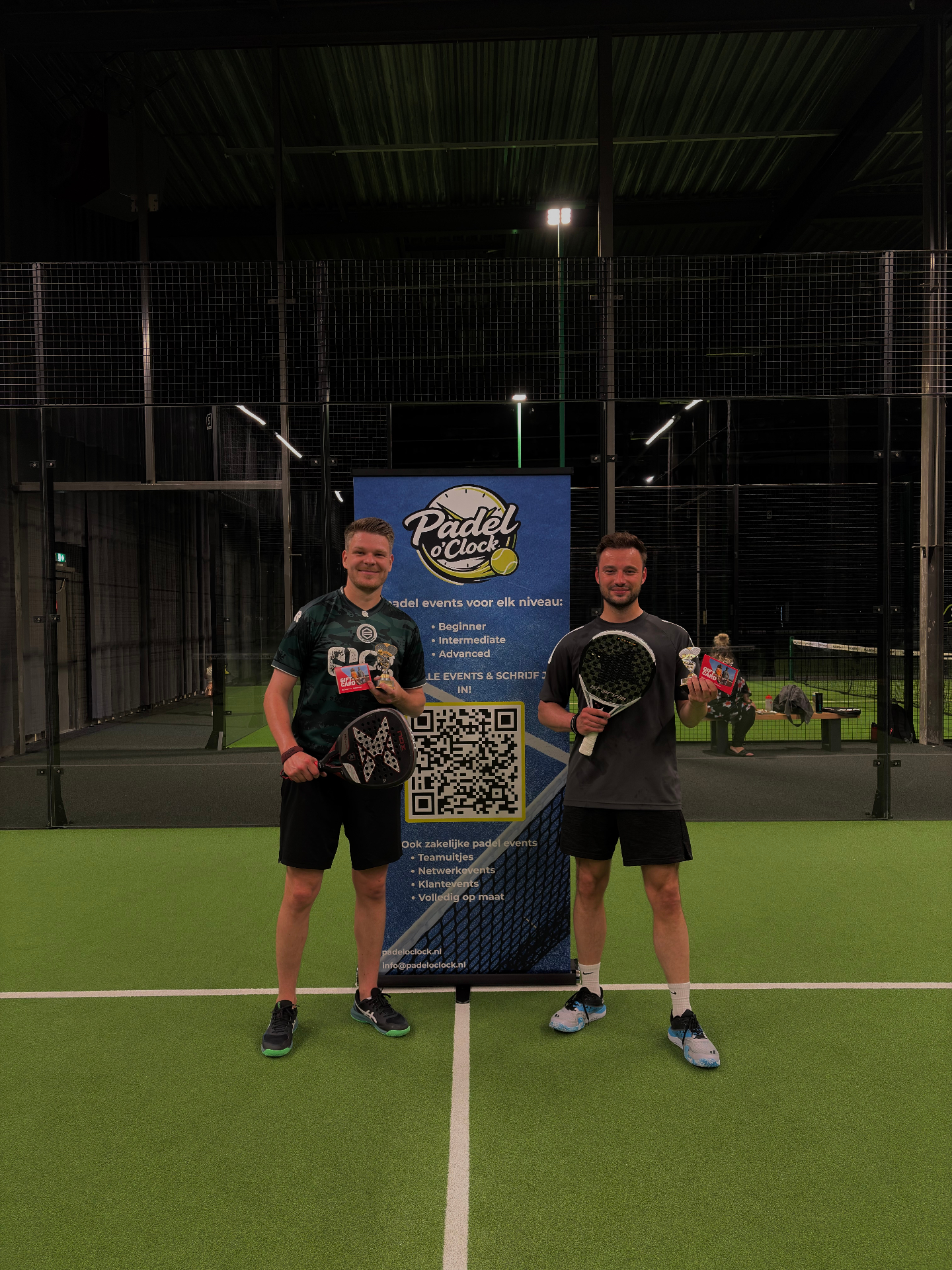 Winnaars Padel O’ Clock event